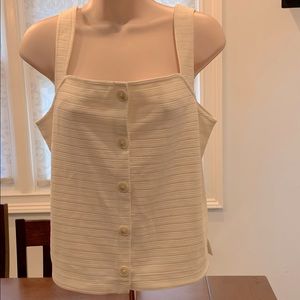 J Crew sleeveless button down top NWT